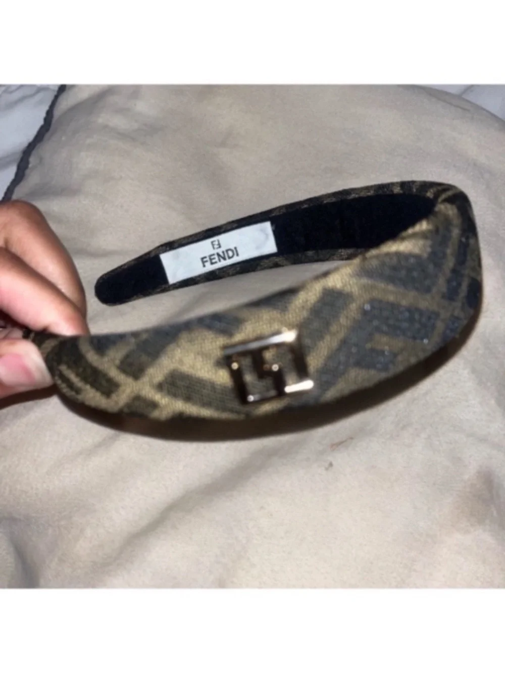 Brown & Black Luxury Printed FF Headband New